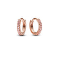 Pandora Timeless Créoles Huggie Roses Scintillantes 283015C01