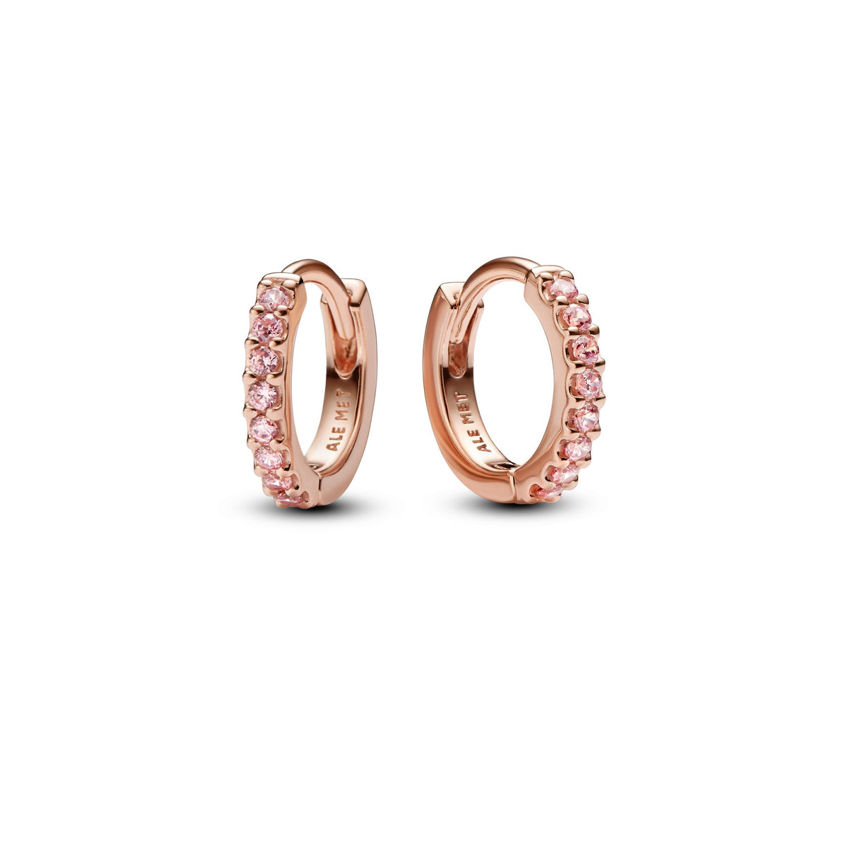 Pandora Timeless Créoles Huggie Roses Scintillantes 283015C01