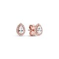Pandora Timeless Clous d'Oreilles Halo Goutte 286252CZ