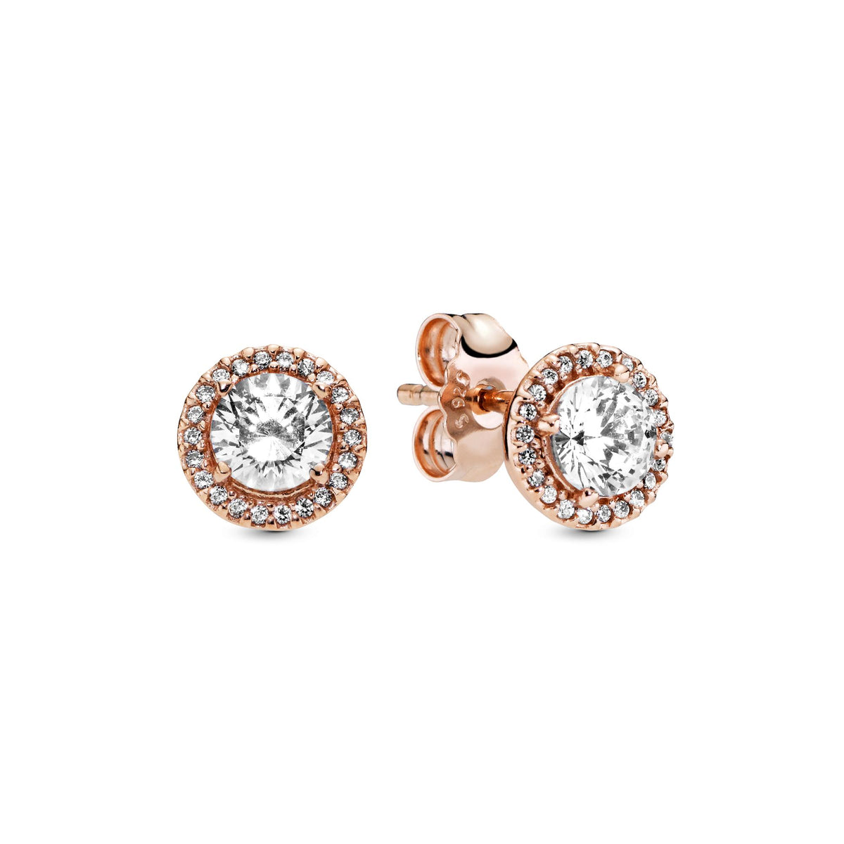 Pandora Timeless Clous d'Oreilles Halo Scintillant Ronds 286272CZ