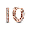 Pandora Signature Créoles Cœur Pavé 286317C01