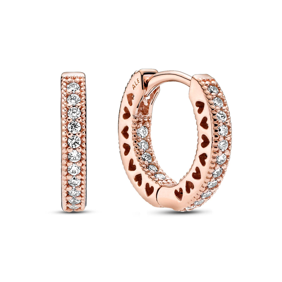 Pandora Signature Créoles Cœur Pavé 286317C01