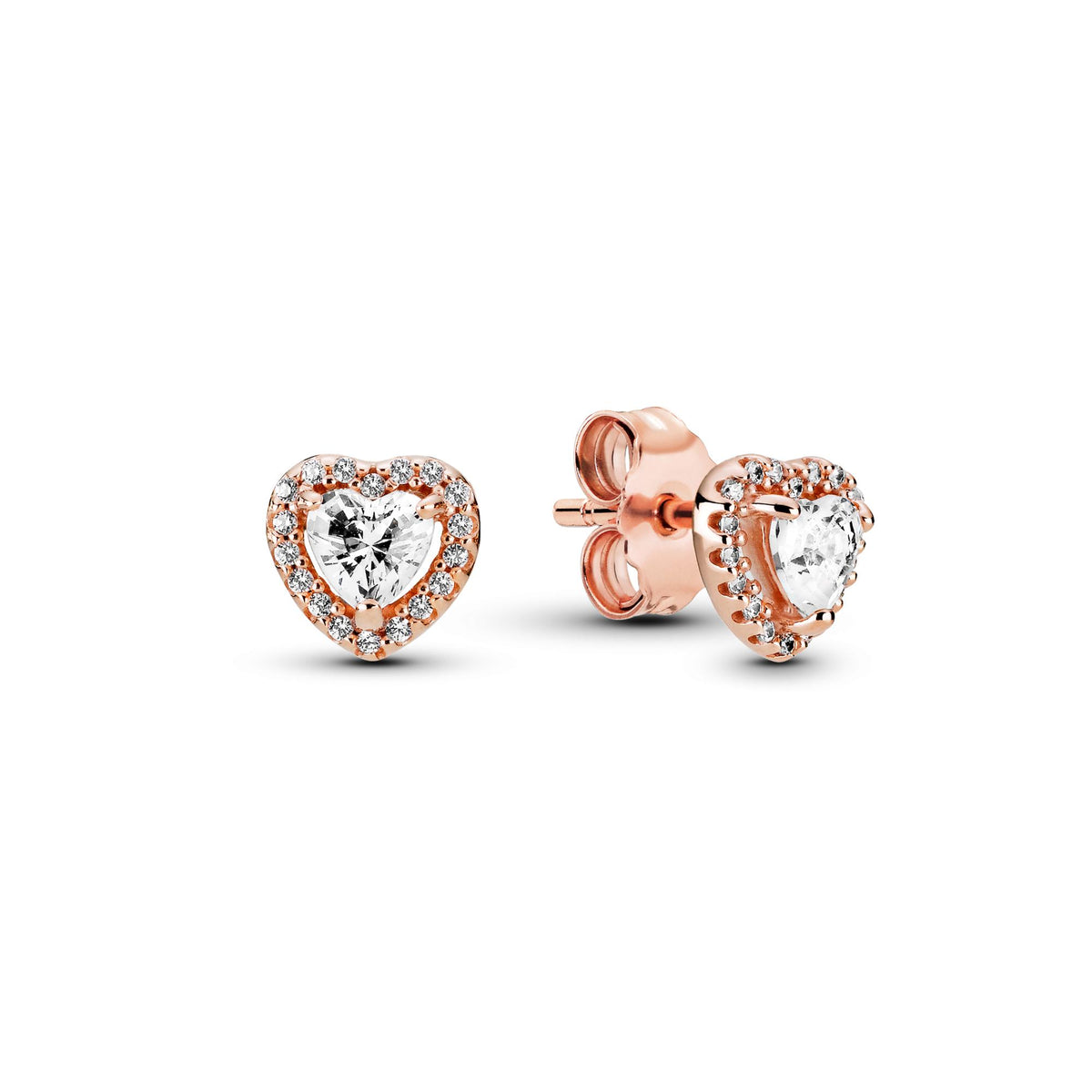 Pandora Timeless Clous d'Oreilles Cœurs Surélevés Scintillants 288427C01