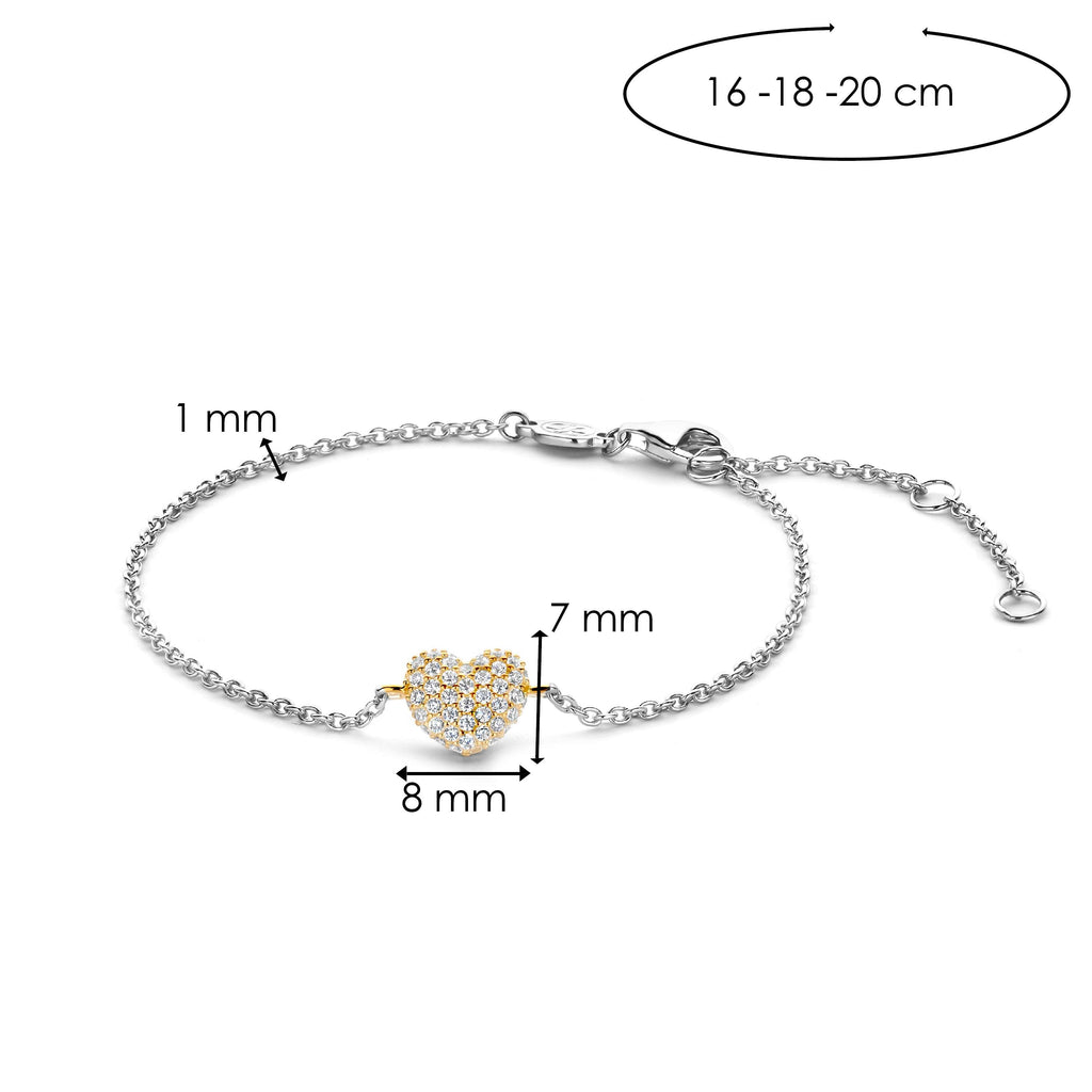 Ti Sento Milano Bracelet à charms Amour, chance, bonheur 2885ZY