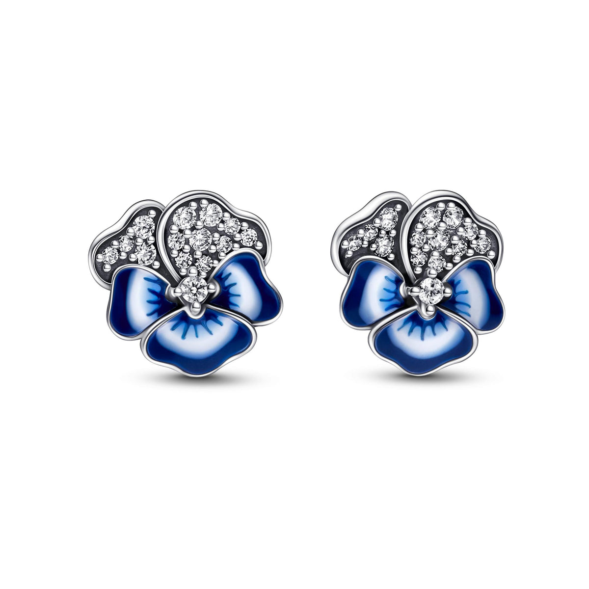 Pandora Moments Clous d'Oreilles Pensée Bleue 290781C01