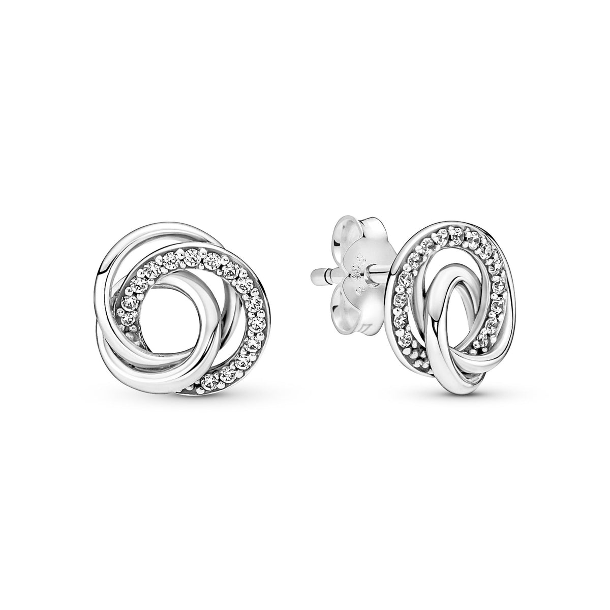 Pandora Moments Clous d'Oreilles Cercles Ma Famille Pour Toujours 291076C01