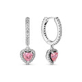 Pandora Timeless Créoles Cœur Halo Scintillant 291445C01