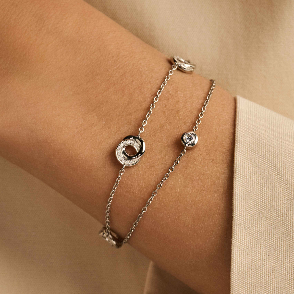 Ti Sento Milano Bracelet à charms Cercles 2925ZI