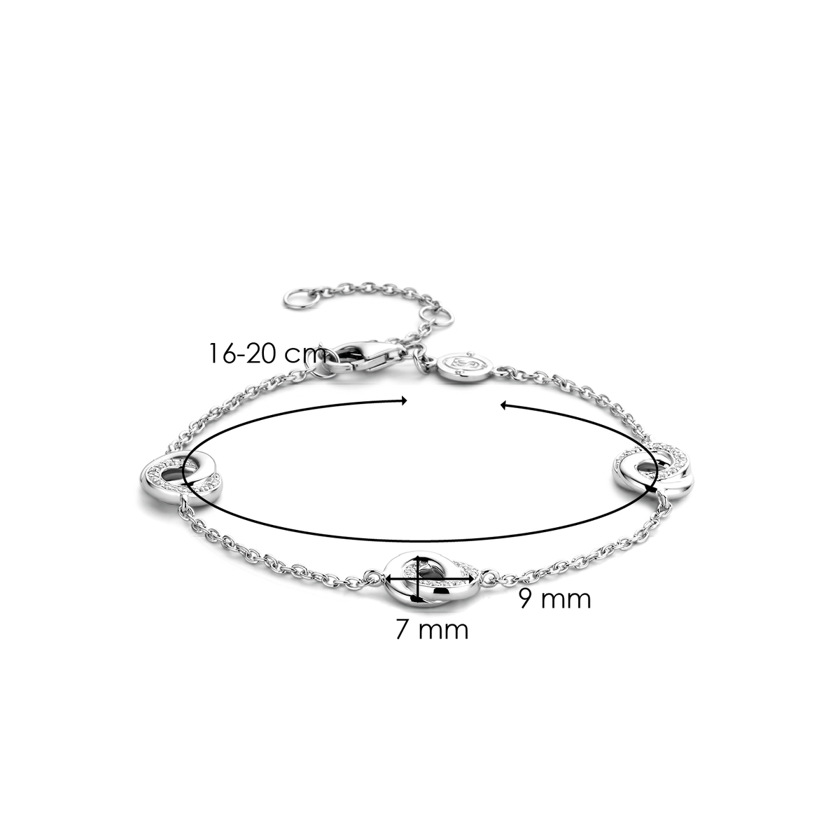 Ti Sento Milano Bracelet à charms Cercles 2925ZI