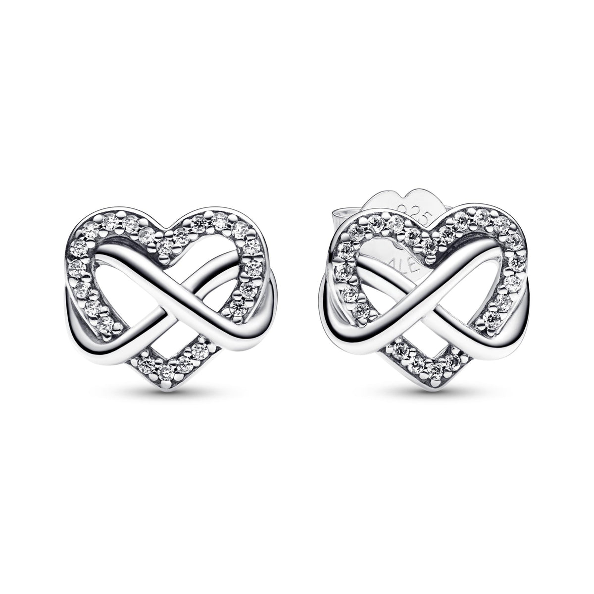 Pandora Moments Clous d'Oreilles Cœur Infini Scintillants 292667C01