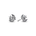 Pandora Moments Clous d’Oreilles Lunes & Étoiles Scintillantes 292990C01