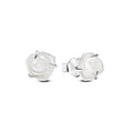 Pandora Moments Clous d'Oreilles Rose Blanche en Fleur 293209C01