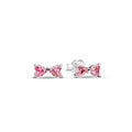 Pandora Timeless Clous d'Oreilles Clous Nœud Rose Scintillant 293505C01