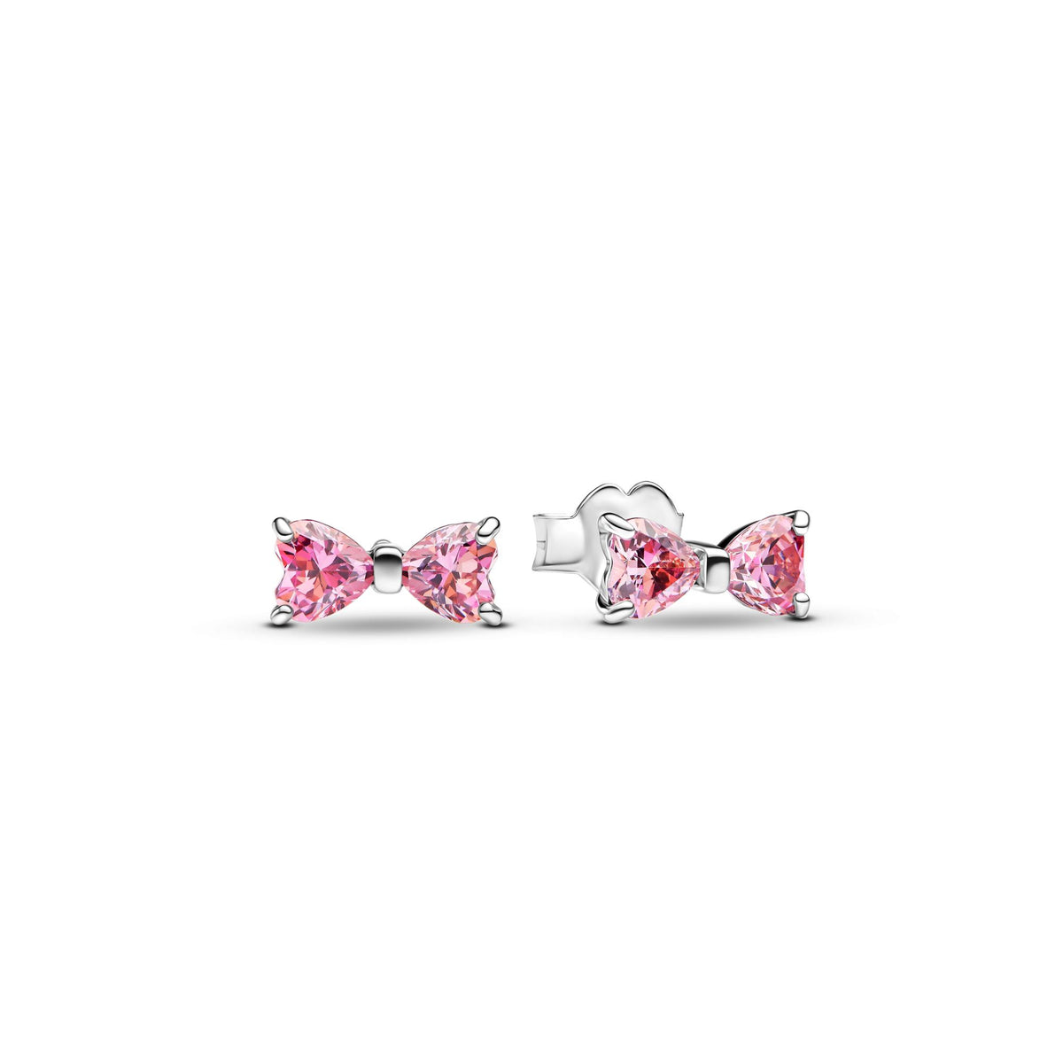 Pandora Timeless Clous d'Oreilles Clous Nœud Rose Scintillant 293505C01