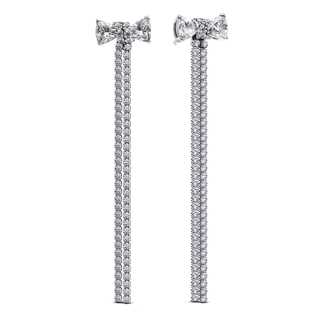 Pandora Timeless Pendants d’Oreilles Nœud Pavé 293544C01