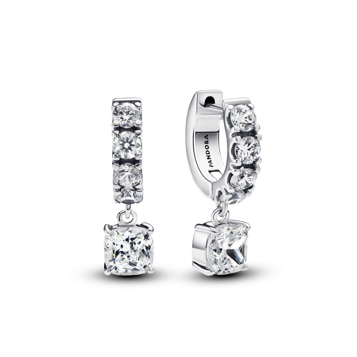 Pandora Timeless Créoles Pendantes Pavées 293547C01