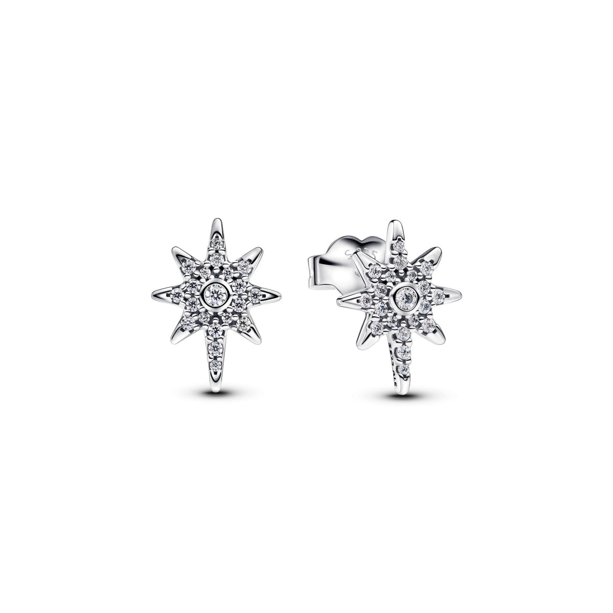 Pandora Moments Clous d’Oreilles Étoile Polaire Scintillante 293587C01