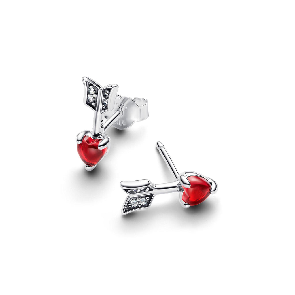 Pandora Moments Clous d’Oreilles Flèche & Cœur en Verre de Murano 293668C01