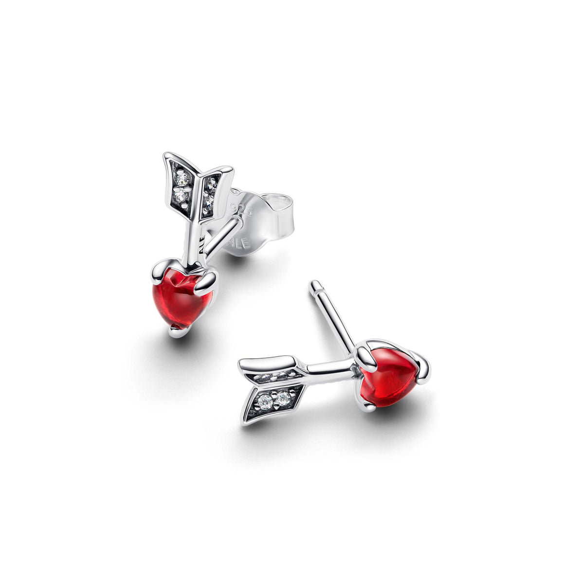 Pandora Moments Clous d’Oreilles Flèche & Cœur en Verre de Murano 293668C01