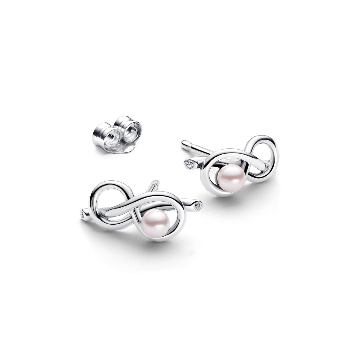 Pandora Moments Clous d'Oreilles Nœud de l'Infini 293761C01