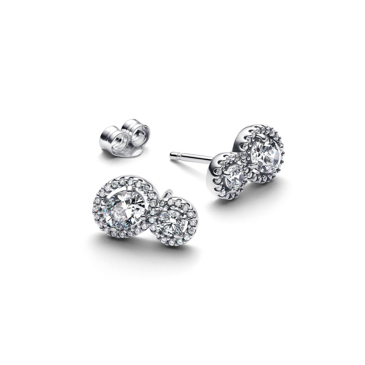 Pandora Timeless Clous d'Oreilles Halo Embrace 293774C01