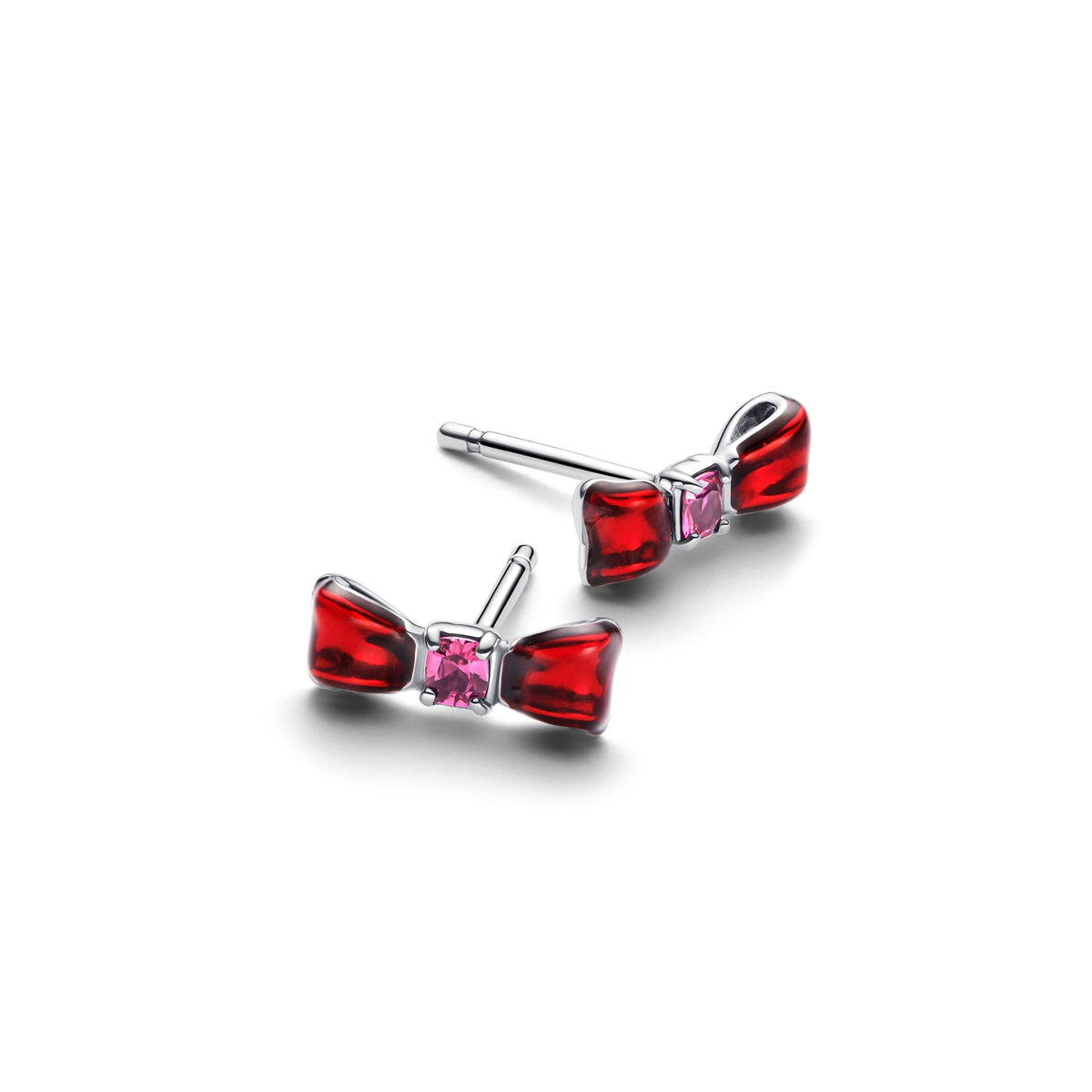 Pandora Disney Clous d’Oreilles Disney Blanche-Neige Nœud Blanc 293779C01