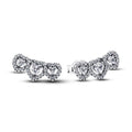 Pandora Timeless Clous d'Oreilles Trilogie de Cœurs Halo 294411C01