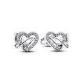 Pandora Moments Clous d’Oreilles Cœur & Papillon Entrelacés 294476C01