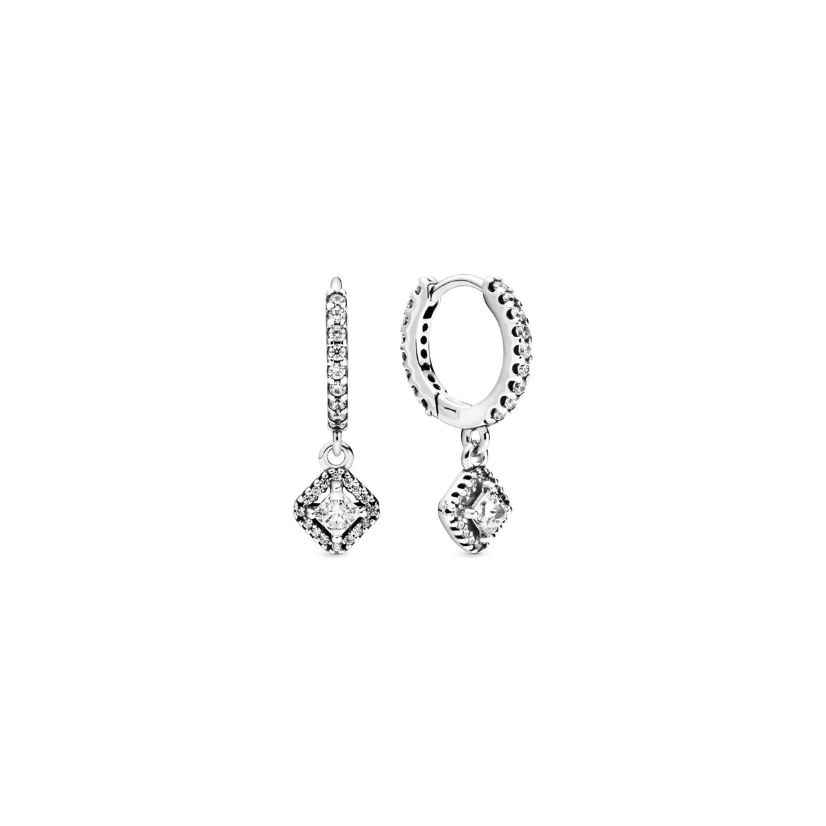 Pandora Timeless Créoles Éclat Carrées 298503C01