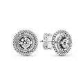 Pandora Timeless Clous d'Oreilles Halo Double Scintillants 299411C01