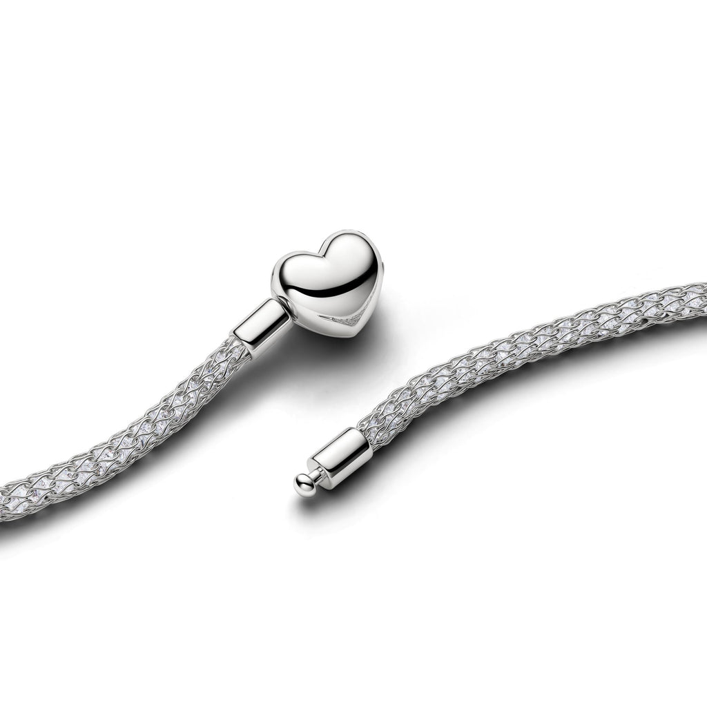 Pandora Moments Collier Maille Scintillante Fermoir Cœur 335080C01-45