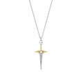 Ti Sento Milano Collier pendentif Lune et étoiles 34034YP