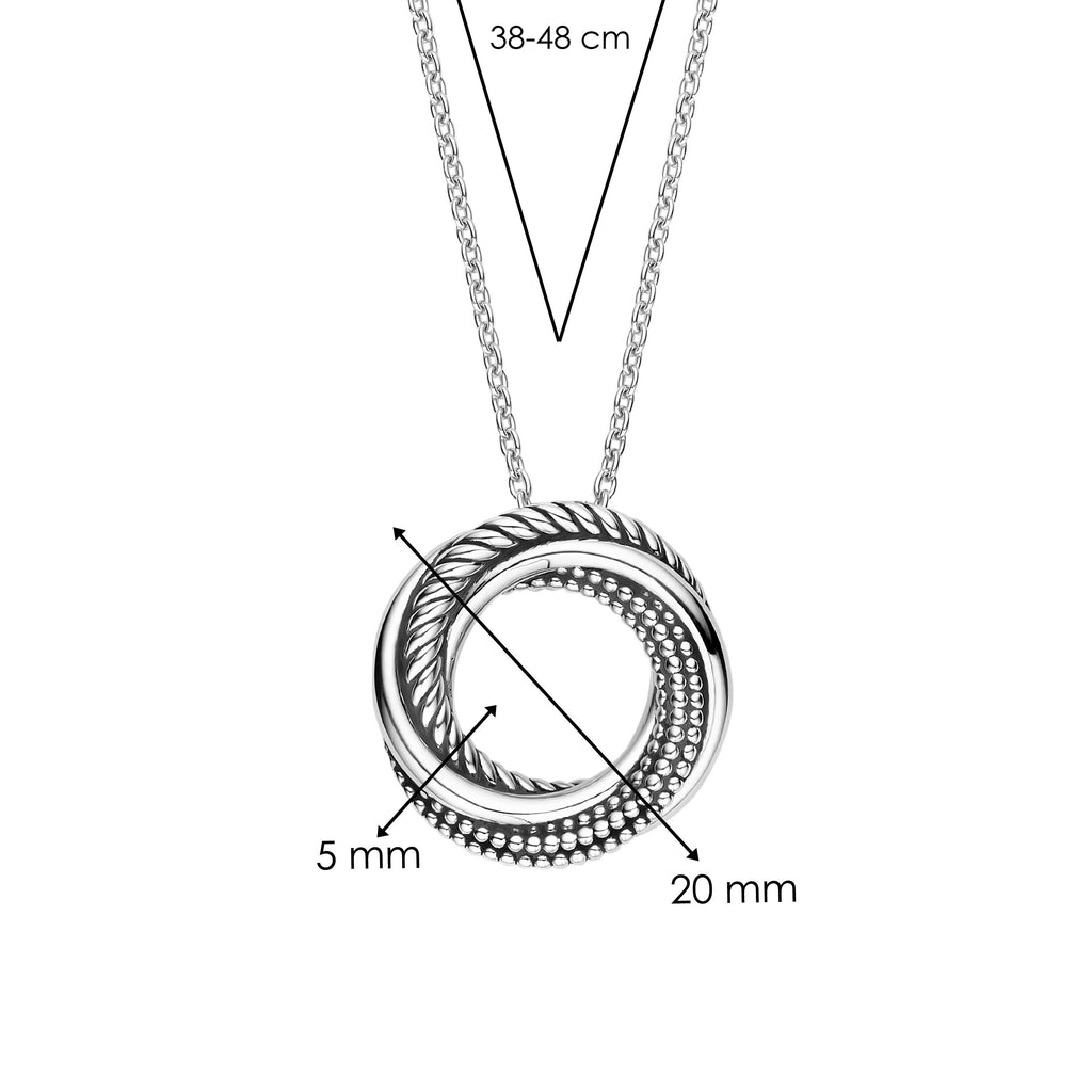 Ti Sento Milano Collier pendentif Cercles 34054ZI