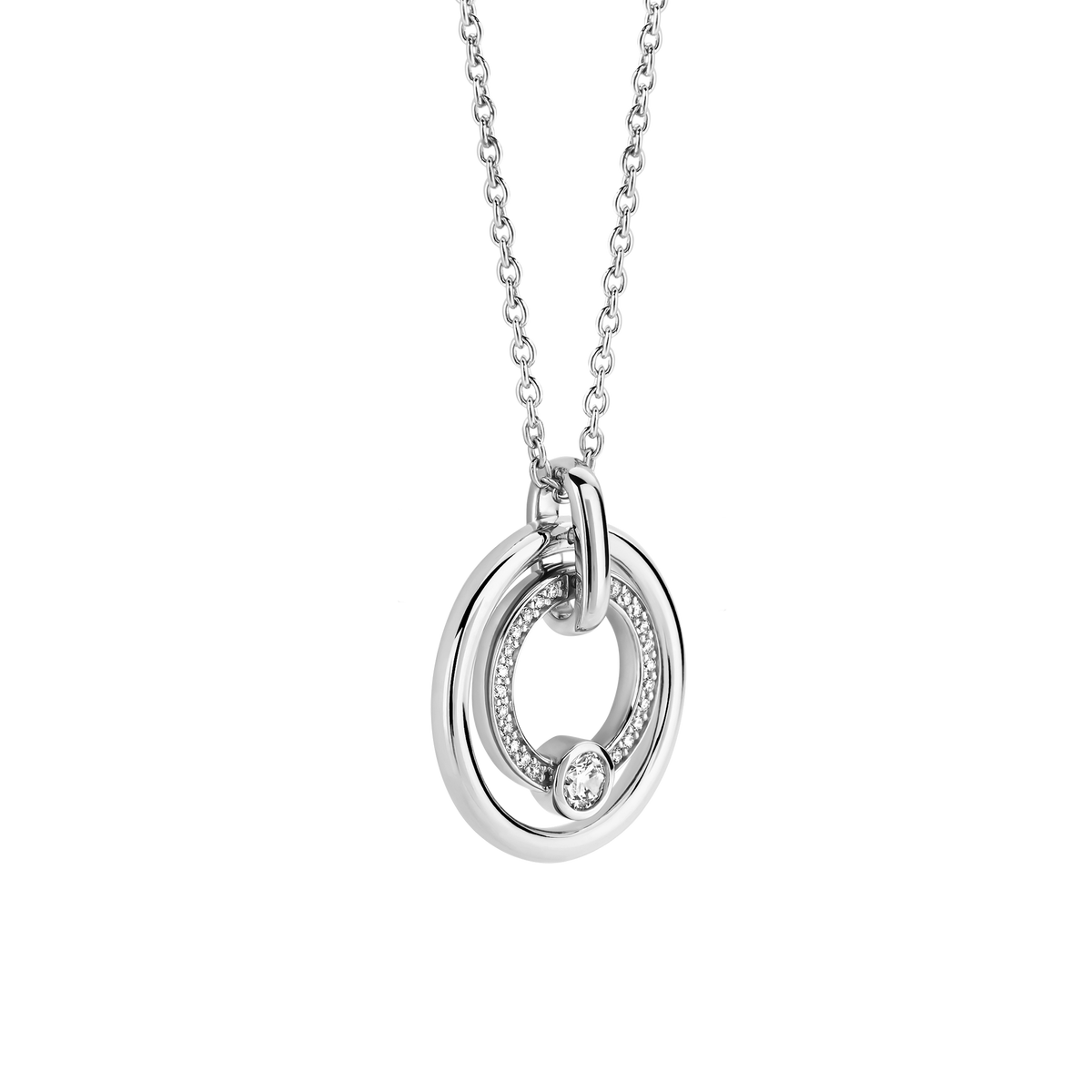 Ti Sento Milano Collier pendentif Cercles 34056ZI