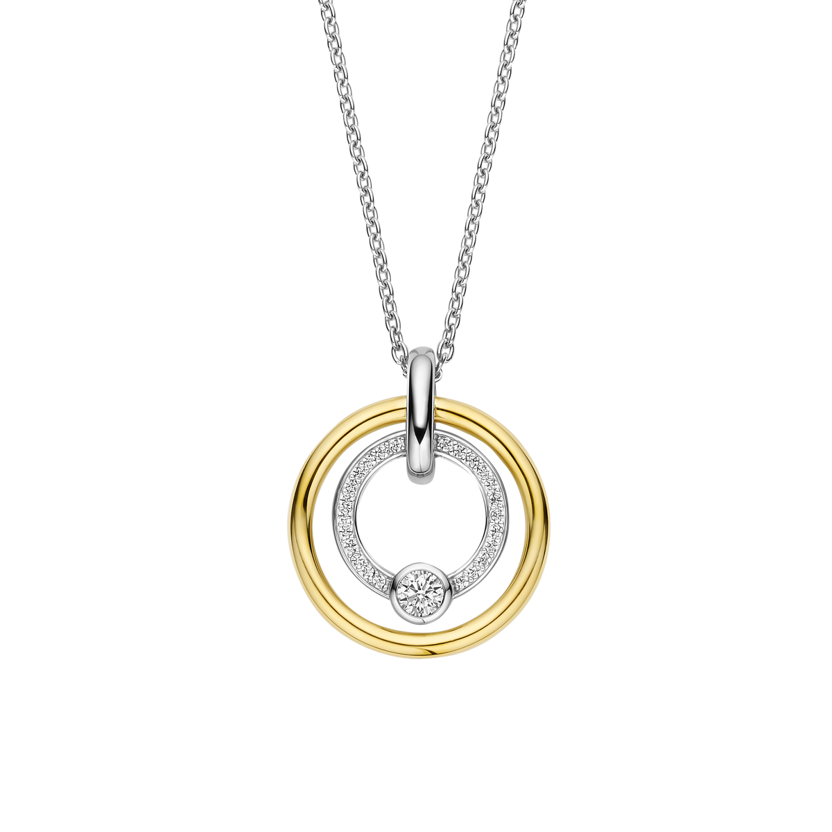 Ti Sento Milano Collier pendentif Cercles 34056ZY
