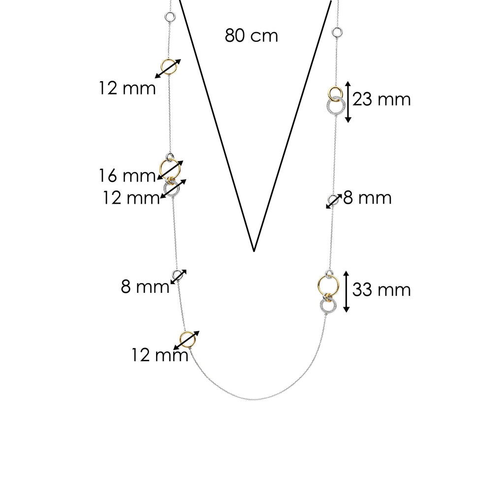 Ti Sento Milano Collier Cercles 34060ZY
