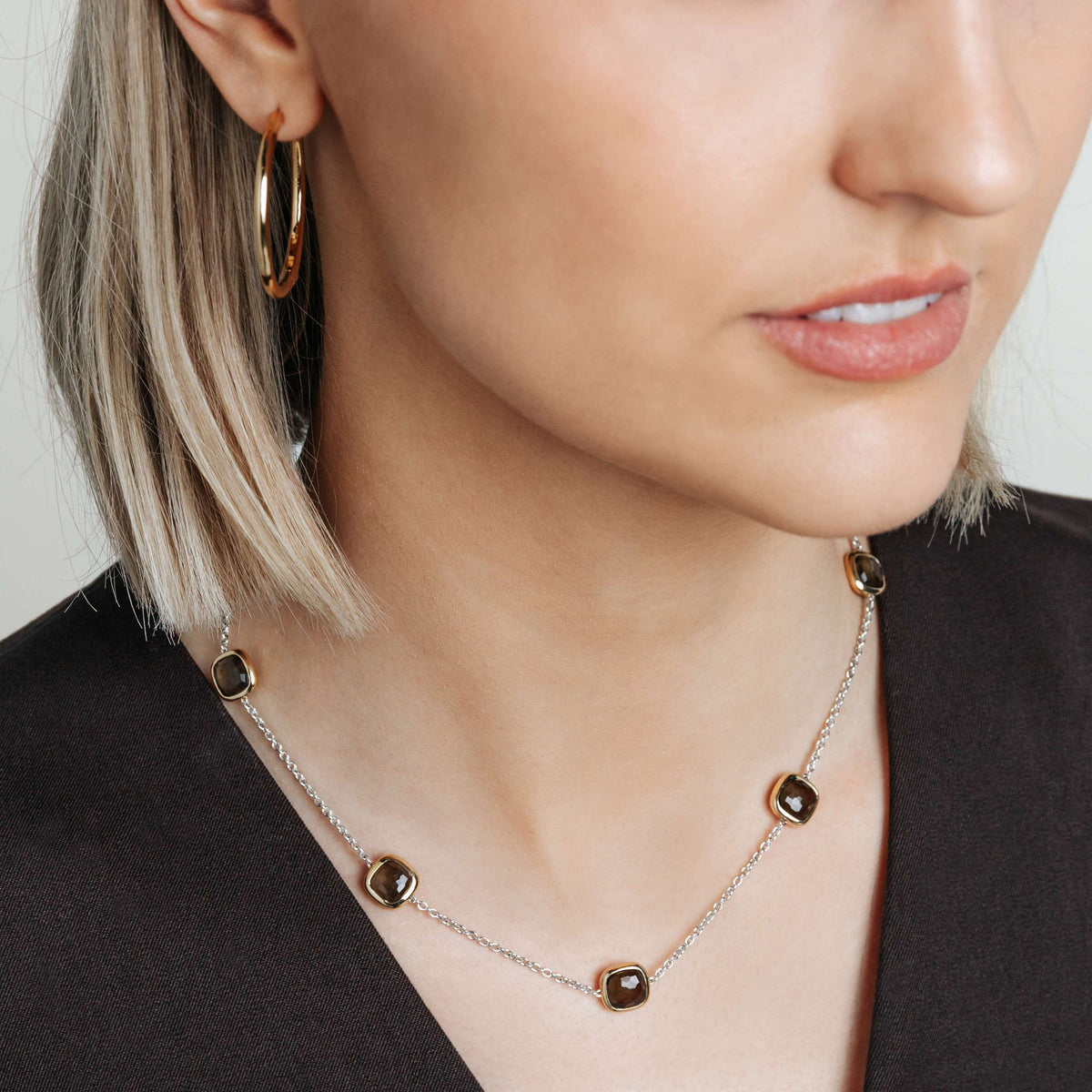 Ti Sento Milano Collier Coussin et rectangle 34078KA