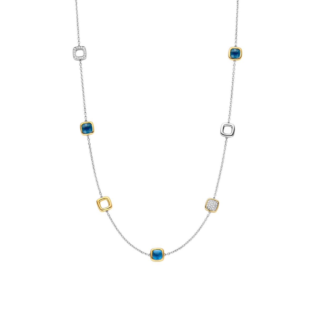 Ti Sento Milano Collier Coussin et rectangle 34079DB