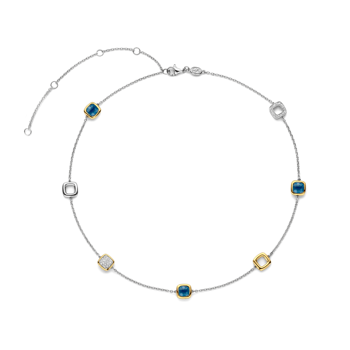 Ti Sento Milano Collier Coussin et rectangle 34079DB