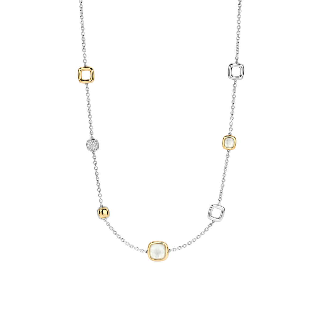 Ti Sento Milano Collier Coussin et rectangle 34080MW