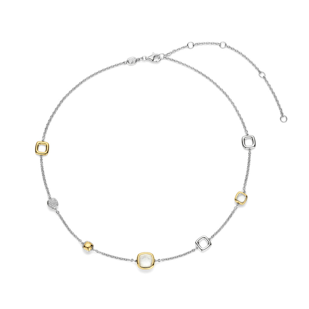 Ti Sento Milano Collier Coussin et rectangle 34080MW