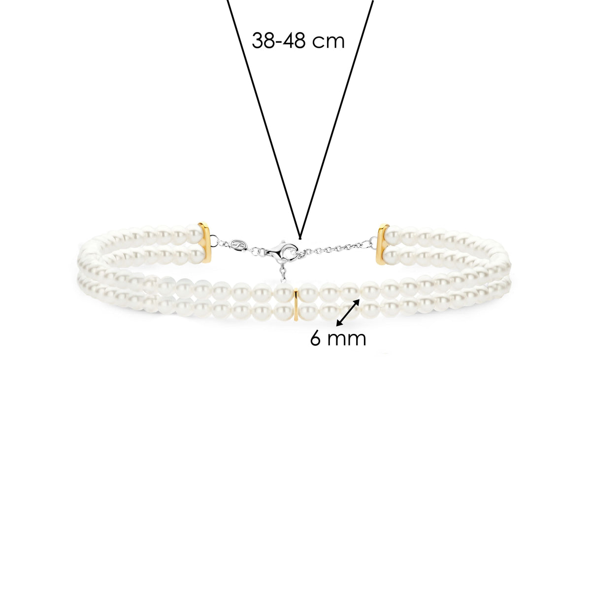 Ti Sento Milano Collier Perles 34098YP