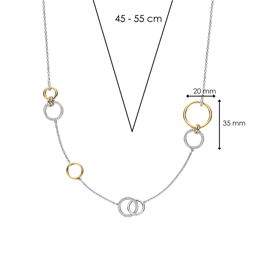 Ti Sento Milano Collier Cercles 34099ZY