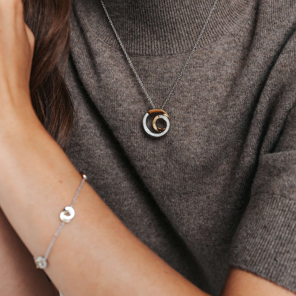 Ti Sento Milano Collier pendentif Cercles 34109ZY