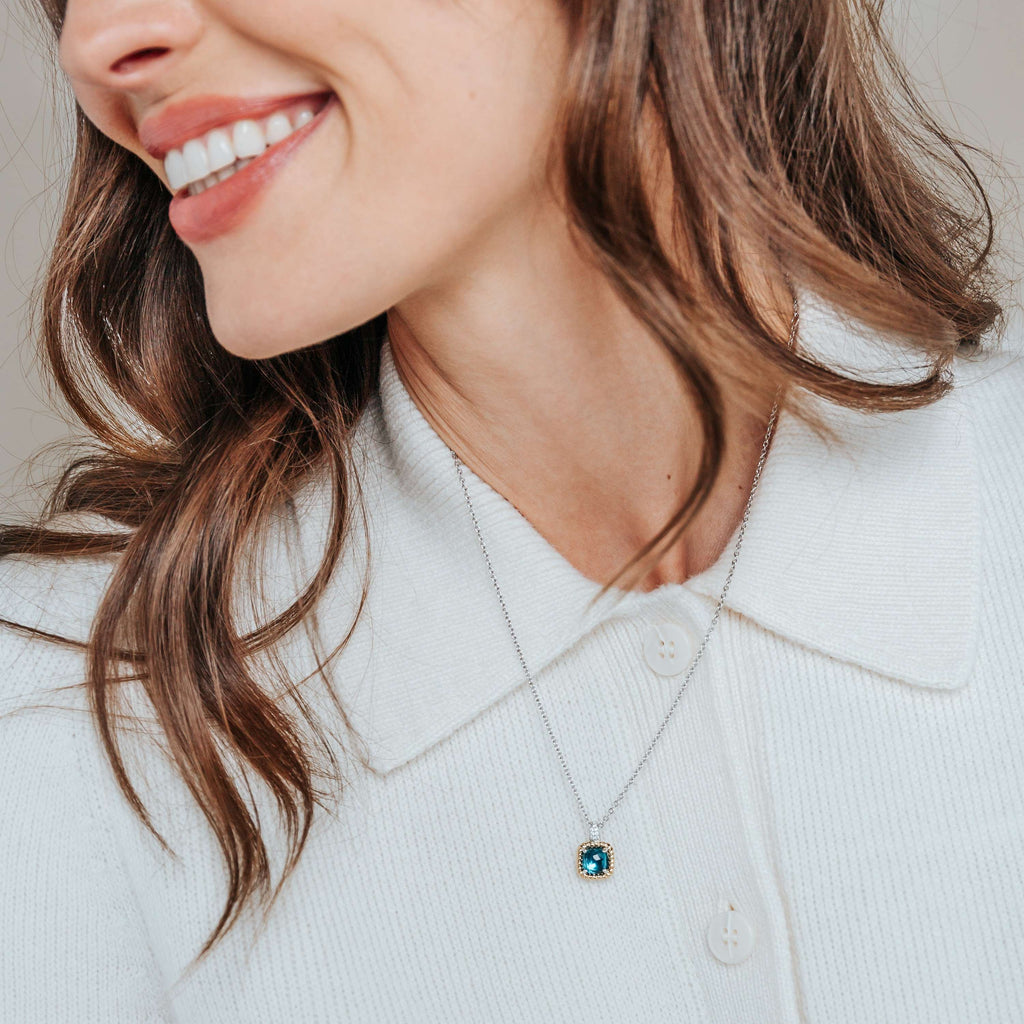 Ti Sento Milano Collier pendentif Coussin et rectangle 34111DB