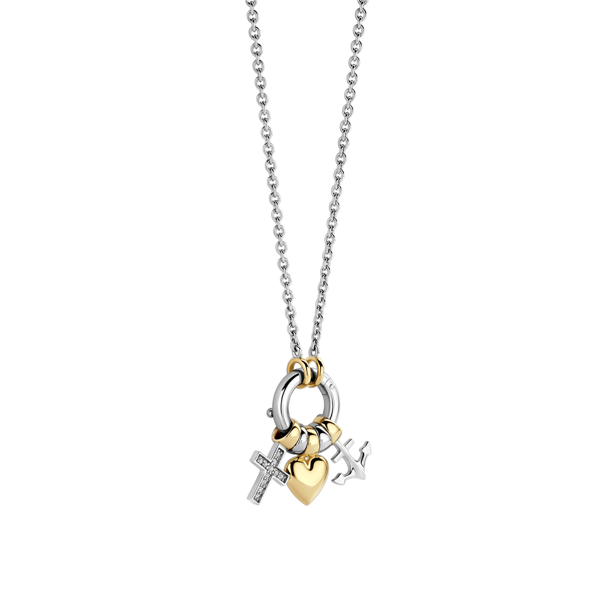 Ti Sento Milano Collier pendentif Amour, chance, bonheur 34115ZY