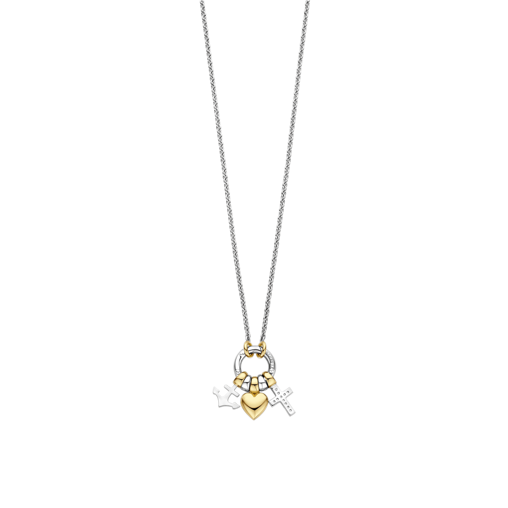 Ti Sento Milano Collier pendentif Amour, chance, bonheur 34115ZY