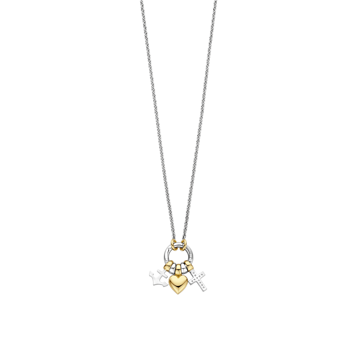 Ti Sento Milano Collier pendentif Amour, chance, bonheur 34115ZY