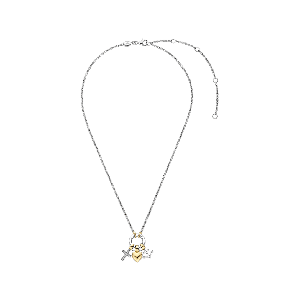 Ti Sento Milano Collier pendentif Amour, chance, bonheur 34115ZY