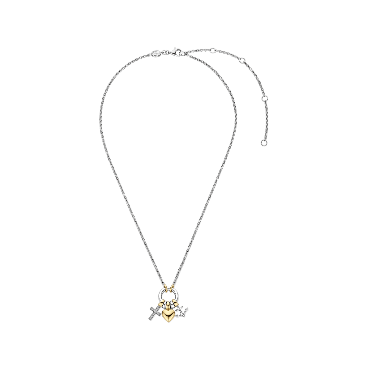 Ti Sento Milano Collier pendentif Amour, chance, bonheur 34115ZY